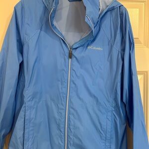 Blue Columbia light weight jacket. Women’s size large